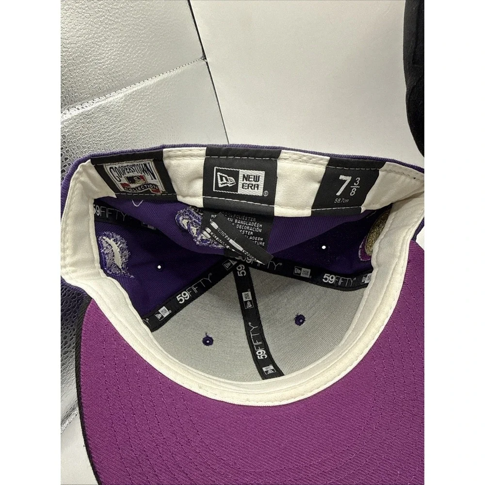 COLORADO ROCKIES MLB 1993 INAUGURAL SEASON NEW ERA FITTED LOGO‎ HAT Custom 7 3/8